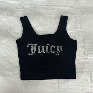 Juicy rhinestone tank top